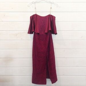 Bellevue Aurora Midi Dress Rouge